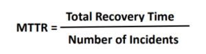 MTTR formula