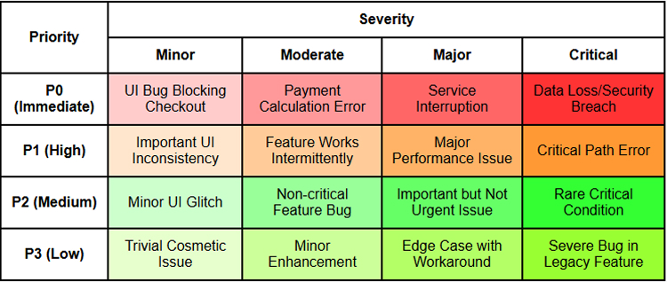 Bug Severity vs. Bug Priority